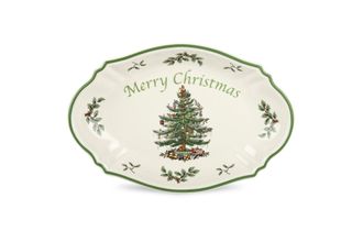 Sell Spode Christmas Tree Serving Tray Merry Christams tray