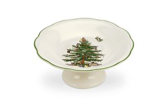 Sell Spode Christmas Tree Serving Dish Sculpted Footed Candy Dish