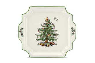 Sell Spode Christmas Tree Platter Square, Handled
