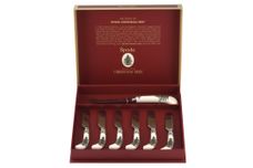 Spode Christmas Tree Cutlery Set Cheese Knife & 6 Spreaders thumb 2