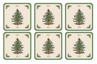 Sell Spode Christmas Tree Coaster Set of 6, Square