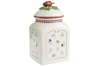 Sell Villeroy & Boch Petite Fleur Storage Jar + Lid Height without lid. Fruit on Lid 7 3/8"