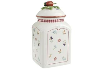 Sell Villeroy & Boch Petite Fleur Storage Jar + Lid Height without lid. Fruit on Lid 8 1/4"