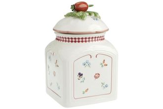 Sell Villeroy & Boch Petite Fleur Storage Jar + Lid Height without lid. Fruit on Lid 6 3/4"