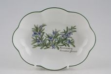 Royal Worcester Worcester Herbs Serving Dish Oval Scalloped, Rosemary 6" thumb 2
