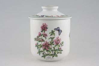 Sell Royal Worcester Worcester Herbs Storage Jar + Lid Black Mustard and Wild Thyme 4 1/2" x 4 3/4"