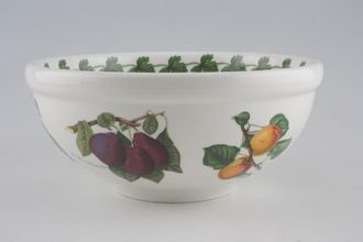 Sell Portmeirion Pomona - Older Backstamps Serving Bowl Various Fruits Outside, Roman Apricot and Leaves Inside 7 3/4"