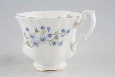 Richmond Blue Rock Teacup flower inside, no gold on handle 3 1/2" x 2 3/4" thumb 1