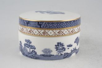 Royal Doulton Real Old Willow Box Round 3 1/4" x 2"
