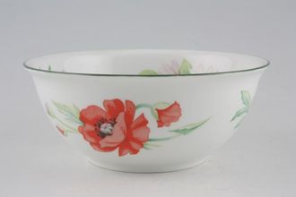 Royal Worcester Poppies Bowl 2 1/2" Deep with flared rim and pattern inside 6 1/8"