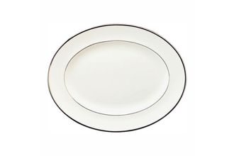 Sell Wedgwood Sterling - White with Silver Band Oval Platter 14"