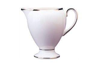 Wedgwood Sterling - White with Silver Band Milk Jug 1/3pt