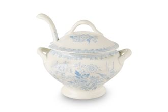 Burleigh Blue Asiatic Pheasants Sauce Tureen + Lid Ladle not included
