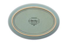 Denby Regency Green Serving Tray Small Oval Tray 19" x 14" thumb 2