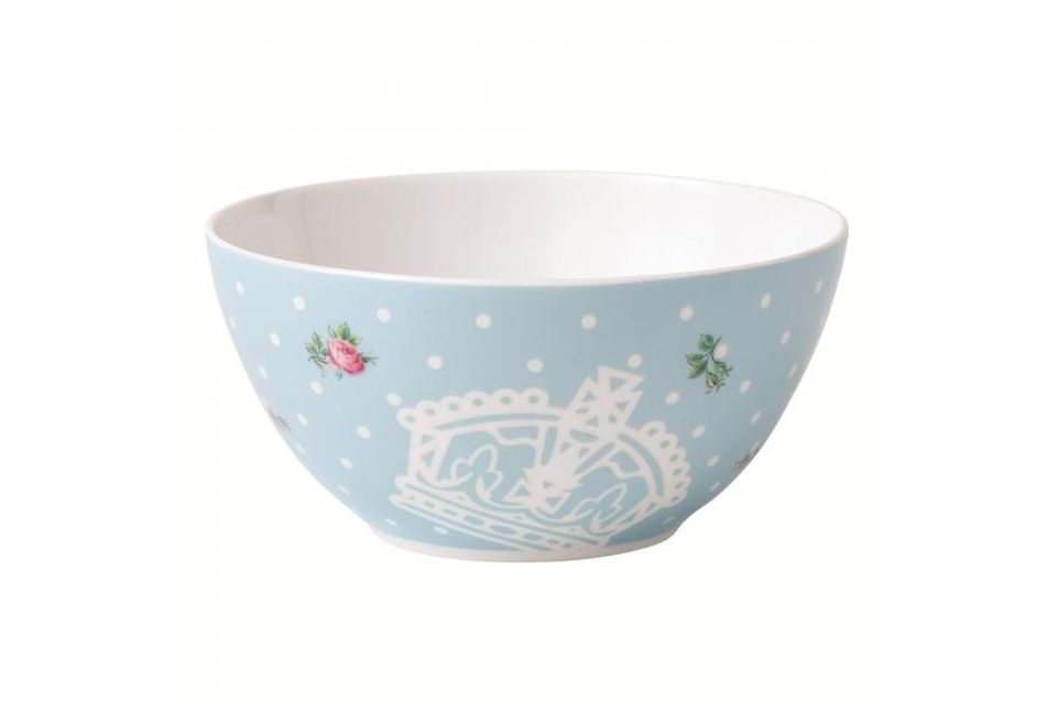 Royal Albert Polka Blue Soup / Cereal Bowl Modern
