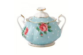 Sell Royal Albert Polka Blue Sugar Bowl - Lidded (Tea) Vintage