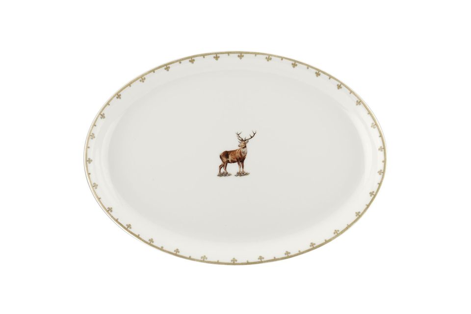 Spode Glen Lodge Oval Plate Stag