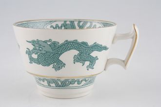 Booths Dragon - Turquoise - Gold Edge Teacup Handle A 3 1/2" x 2 3/8"