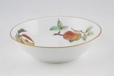 Royal Worcester Evesham - Gold Edge Soup / Cereal Bowl Coupe Cut Apple, Whole Apple, Blackberries 6 3/4" thumb 2