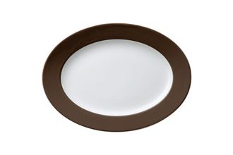 Thomas Sunny Day - Dark Brown Oval Plate