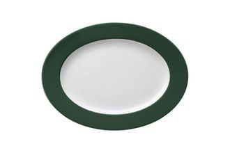 Thomas Sunny Day - Dark Green Oval Plate