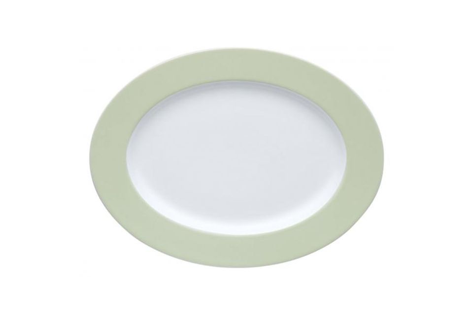 Thomas Sunny Day - Pastel Green Oval Plate