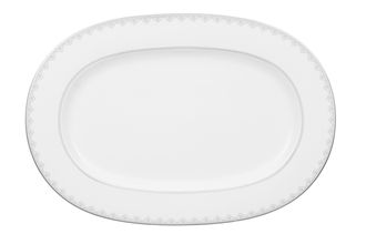 Villeroy & Boch White Lace Oval Platter 41cm