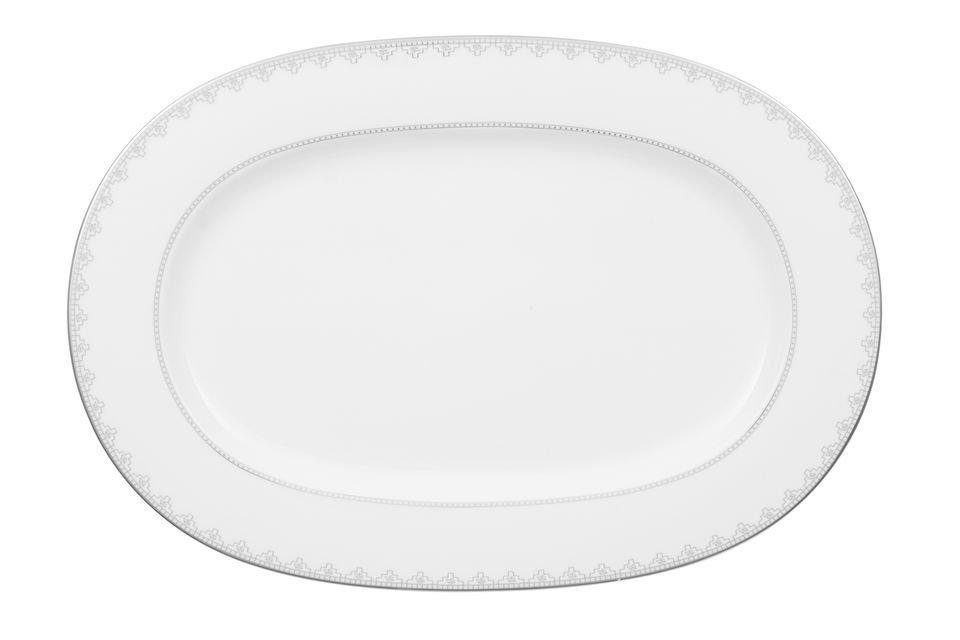 Villeroy & Boch White Lace Oval Platter 41cm