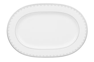 Villeroy & Boch White Lace Oval Platter 34cm