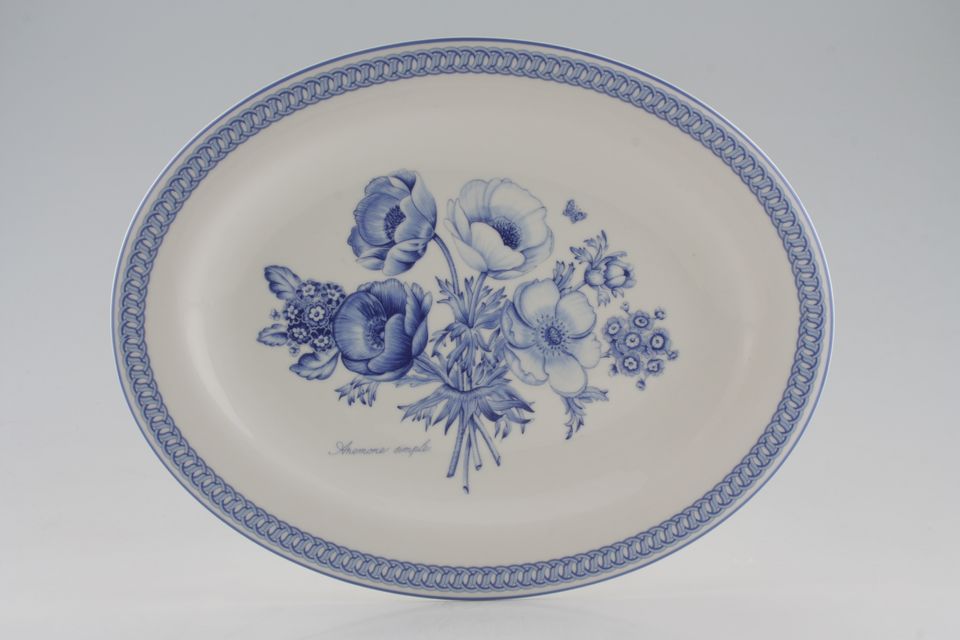 Royal Doulton Blue Botanic - TC 1223 Oval Platter 13"