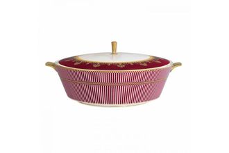 Wedgwood Anthemion Ruby Vegetable Tureen with Lid