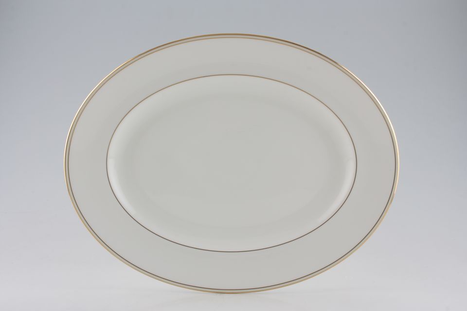 Vera Wang for Wedgwood Champagne Duchesse Oval Platter 14"