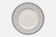 Royal Doulton Provence - Blue + Beige - T.C.1289 Salad/Dessert Plate Striped Rim 8" thumb 1