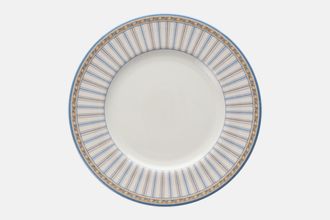 Royal Doulton Provence - Blue + Beige - T.C.1289 Salad/Dessert Plate Striped Rim 8"