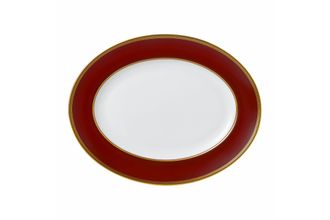 Wedgwood Renaissance Red Oval Plate