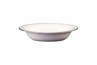 Wedgwood Sterling - White with Silver Band Vegetable Dish (Open)