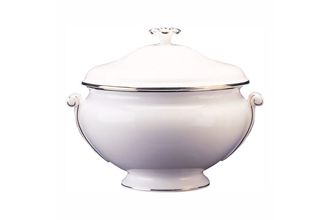 Wedgwood Sterling - White with Silver Band Soup Tureen + Lid