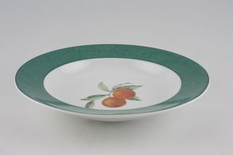 Royal Worcester Evesham - Colours Rimmed Bowl Green - Soup plate - Orange 9"