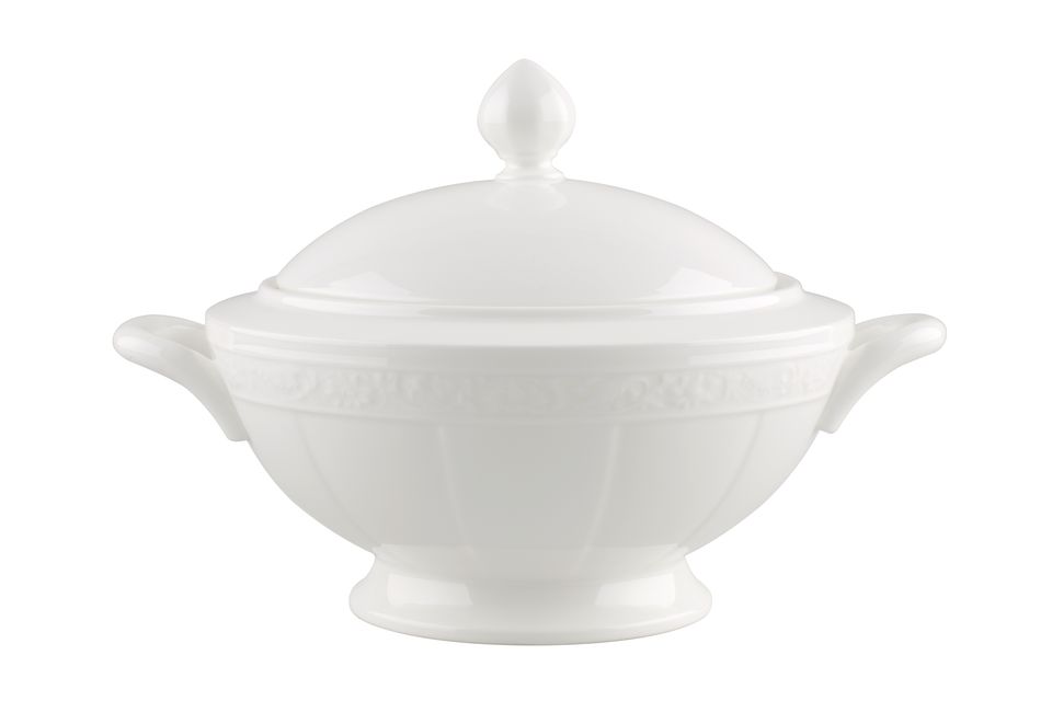 Villeroy & Boch White Pearl Vegetable Tureen with Lid