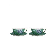 Jasper Conran for Wedgwood Chinoiserie Green Teacup & Saucer Set of 2 Boxed thumb 1