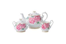 Miranda Kerr for Royal Albert Friendship 3 Piece Tea Set Teapot, Sugar and Cream thumb 1