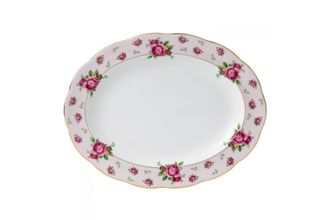 Royal Albert New Country Roses Pink Oval Platter 33cm