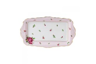 Royal Albert New Country Roses Pink Sandwich Tray Boxed