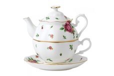 Royal Albert New Country Roses White Tea For One thumb 1