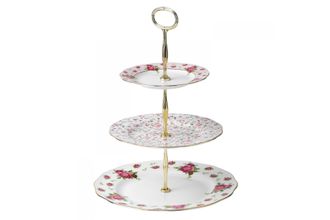 Sell Royal Albert New Country Roses White 3 Tier Cake Stand Boxed