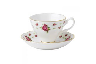 Royal Albert New Country Roses White Teacup & Saucer Boxed