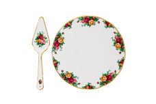 Royal Albert Old Country Roses Cake Plate and Server thumb 1