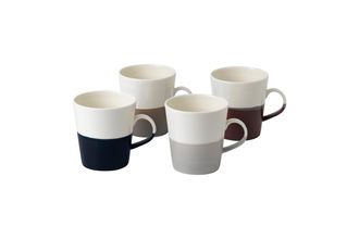 Royal Doulton Coffee Studio Set of 4 Mugs 4" x 4 1/4", 560ml