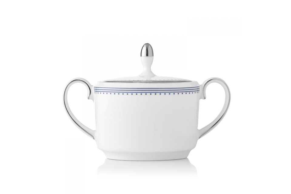 Vera Wang for Wedgwood Grosgrain Indigo Sugar Bowl - Lidded (Tea)