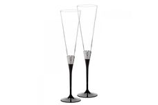 Vera Wang for Wedgwood Gifts & Accessories Toasting Flute Pair With Love Noir thumb 1